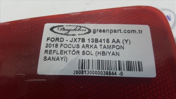 2018 FOCUS ARKA TAMPON REFLEKTÖR SOL (HB/YAN SANAYİ)