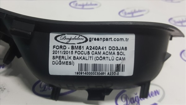 2011-2015 FOCUS CAM AÇMA SOL SPERLİK BAKALİTİ (ÇIKMA)