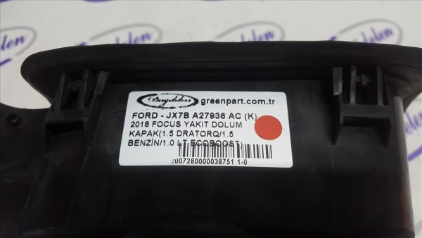 2018 FOCUS YAKIT DOLUM KAPAK(1.5 DRATORQ/1.5 BENZİN/1.0 LT ECOBOOST)