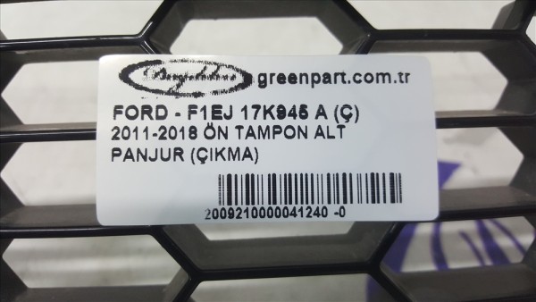 2011-2018 FOCUS ÖN TAMPON ALT PANJUR  (ST LİNE/ÇIKMA)