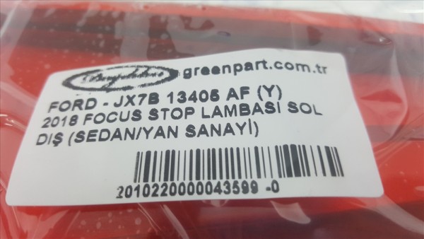 2018 FOCUS STOP LAMBASI SOL DIŞ (SEDAN/YAN SANAYİ)