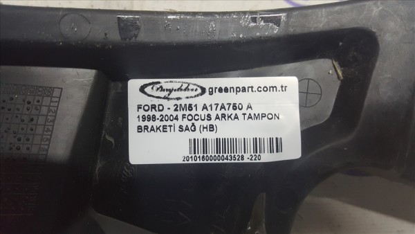 1998-2004 FOCUS ARKA TAMPON BRAKETİ SAĞ (HB)