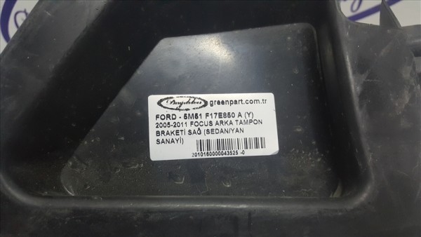 2005-2011 FOCUS ARKA TAMPON BRAKETİ SAĞ (SEDAN/YAN SANAYİ)