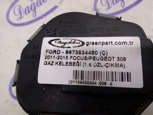 2011-2015 FOCUS/PEUGEOT 308 GAZ KELEBEĞİ (1.6 DZL-ÇIKMA)