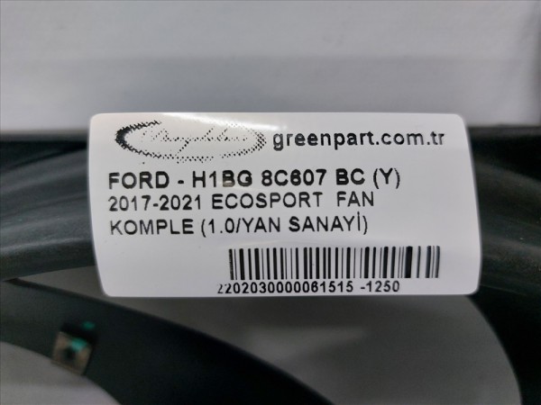 2017-2021 FİESTA  FAN KOMPLE (1.0/YAN SANAYİ)