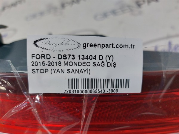 2015-2018 MONDEO SAĞ DIŞ STOP (YAN SANAYİ)