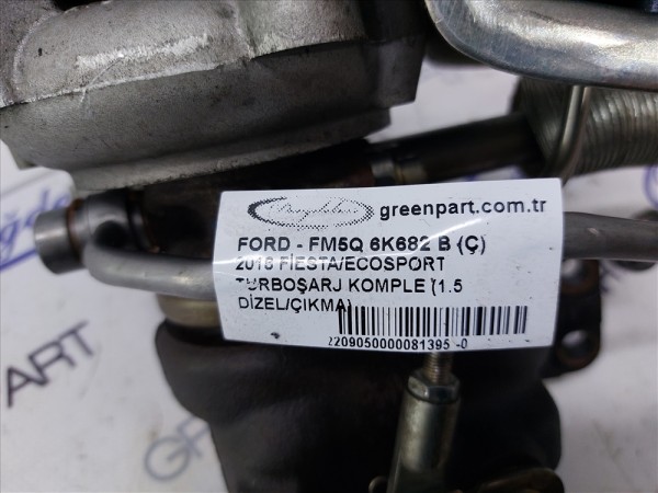2018 FİESTA/ECOSPORT TURBOŞARJ KOMPLE (1.5 DİZEL/ÇIKMA)
