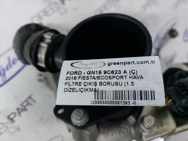 2018 FİESTA/ECOSPORT HAVA FİLTRE ÇIKIŞ BORUSU (1.5 DİZEL/ÇIKMA)