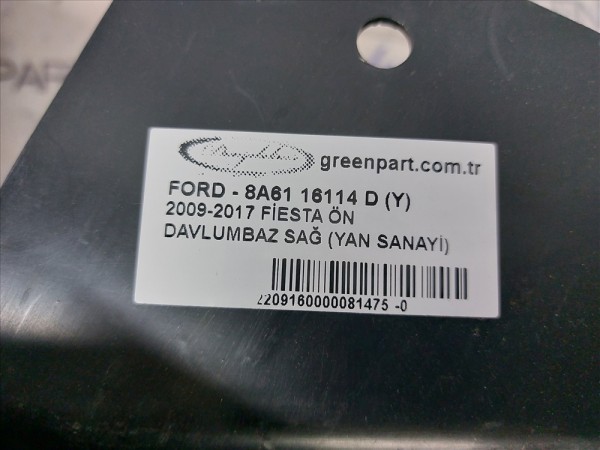 2009-2017 FİESTA ÖN DAVLUMBAZ SAĞ (YAN SANAYİ)