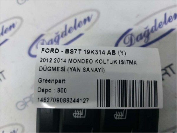 2012  2014 MONDEO KOLTUK ISITMA DÜGMESİ (YAN SANAYİ)