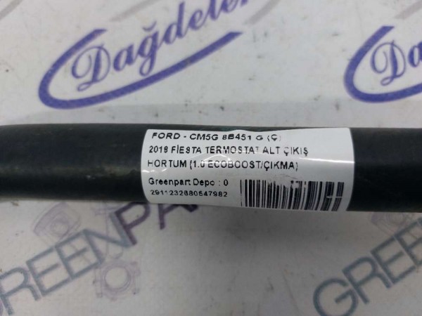 2018 FİESTA TERMOSTAT ALT ÇIKIŞ HORTUM (1.0 ECOBOOST/ÇIKMA)