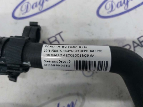 2018 FİESTA RADYATÖR DEPO TAHLİYE HORTUMU (1.0 ECOBOOST/ÇIKMA)