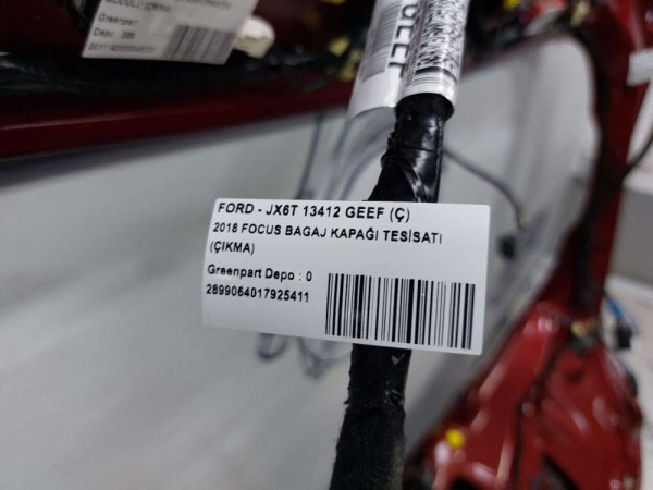 2018 FOCUS BAGAJ KAPAĞI TESİSATI (ÇIKMA)