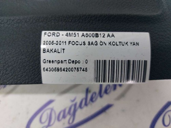 2005-2011 FOCUS SAĞ ÖN KOLTUK YAN BAKALİT