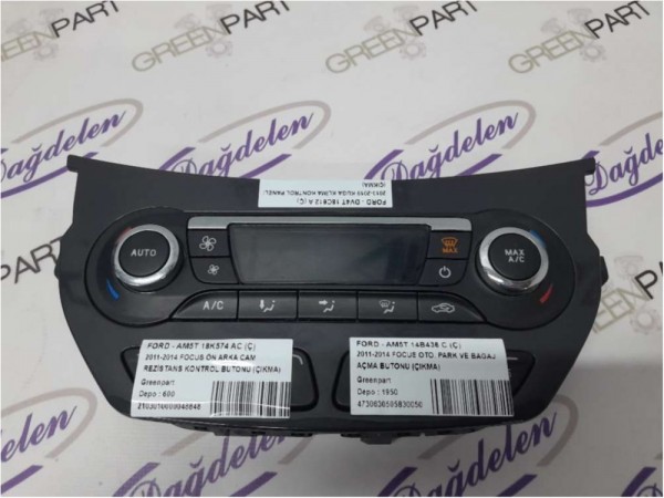 2013-2019 KUGA KLİMA KONTROL PANELİ (ÇIKMA)