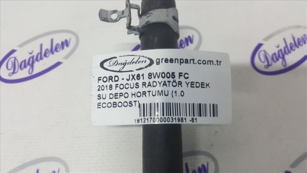2018 FOCUS RADYATÖR YEDEK SU DEPO HORTUMU (1.0 ECOBOOST)