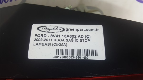 2009-2011 KUGA SAĞ İÇ STOP LAMBASI (ÇIKMA)