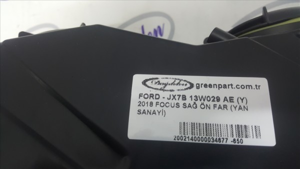 2018 FOCUS SAĞ ÖN FAR (HMPX-YAN SANAYİ)