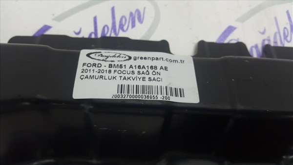 2011-2018 FOCUS SAĞ ÖN ÇAMURLUK TAKVİYE SACI