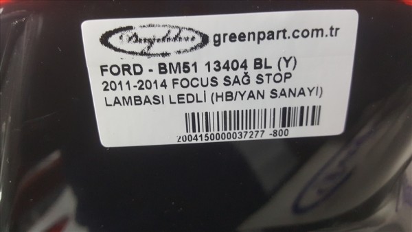 2011-2014 FOCUS SAĞ STOP LAMBASI LEDLİ (HB/YAN SANAYİ)