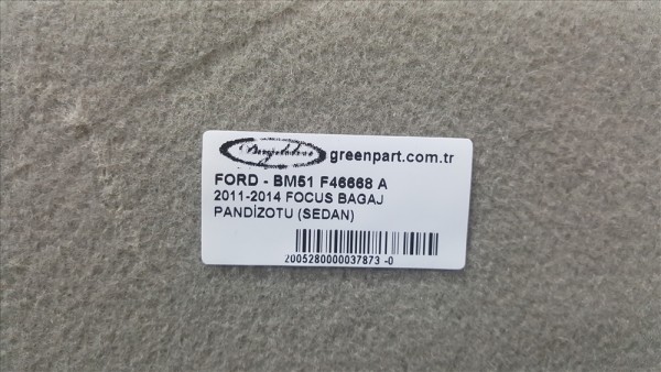 2011-2014 FOCUS BAGAJ PANDİZOTU (SEDAN)