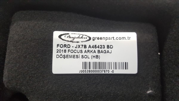 2018 FOCUS ARKA BAGAJ DÖŞEMESİ SOL (HB)