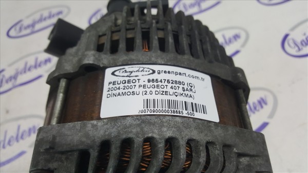 2004-2007 PEUGEOT 407 ŞARJ DİNAMOSU (2.0 DİZEL/ÇIKMA)