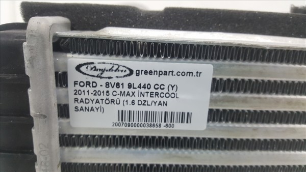 2011-2015 C-MAX İNTERCOOL RADYATÖRÜ (1.6 DZL/YAN SANAYİ)